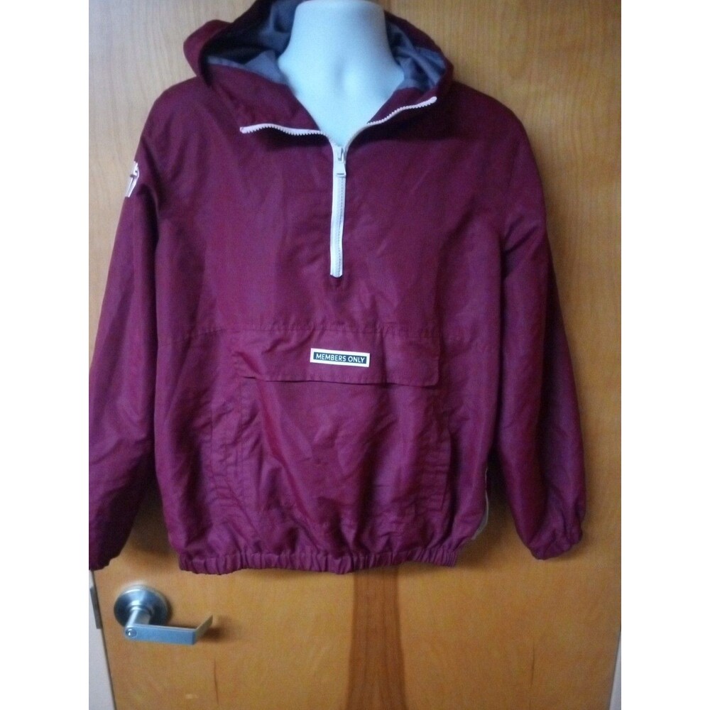 Members Only Cleveland Cavaliers Anorak Windbreaker Wine & Gold United Sz L